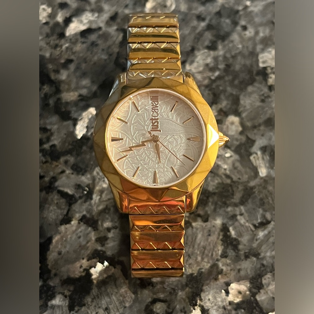 Just Cavalli womens Rose gold watch